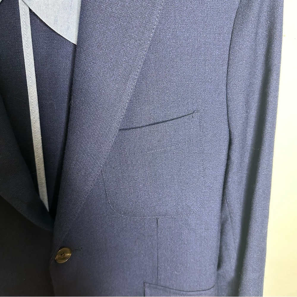 Taylor Stitch Telegraph 100% Wool Lightweight Everyday Blazer in Navy Blue 40R - Picture 2 of 9